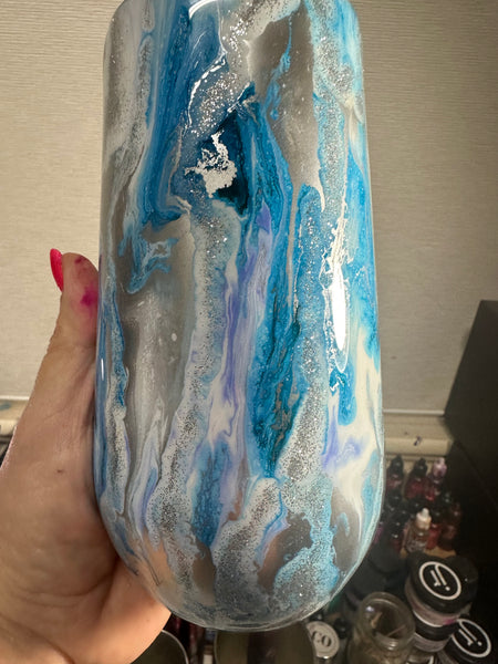 17oz Blue with a pinch of Purple Colour Marble