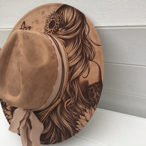Blue Feathers Breast Cancer Fedora Hat