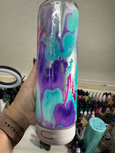 White Speaker tumbler