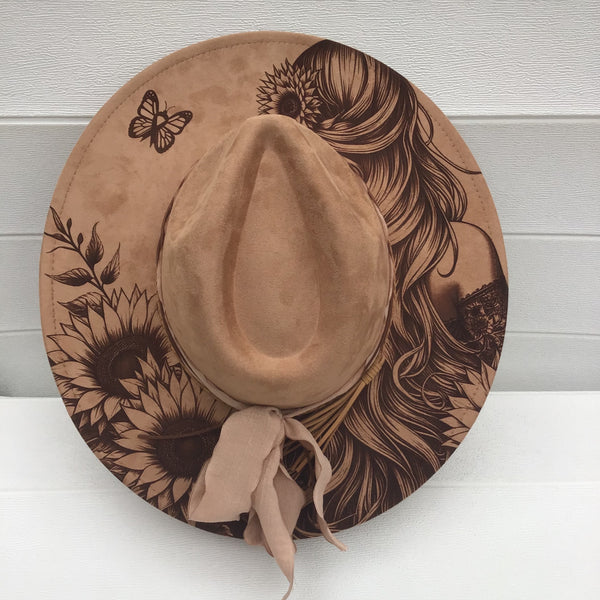 Blue Feathers Breast Cancer Fedora Hat