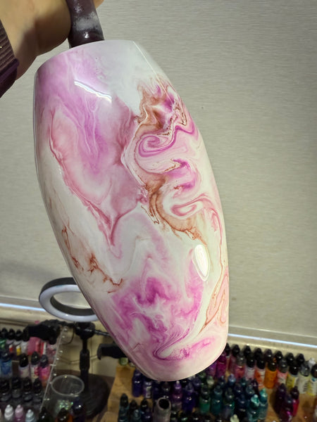 Blush Glass Vase Waffle/Raffle