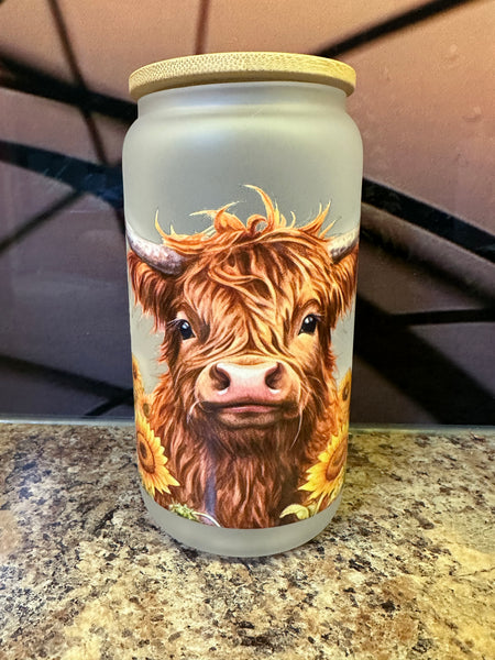 Highland Cow Glass Libbey