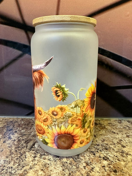 Highland Cow Glass Libbey