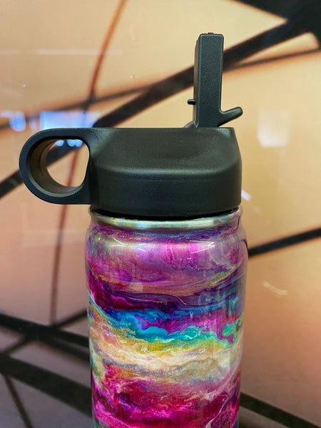 24oz Hydro-sport Rainbow Swirl Tumbler